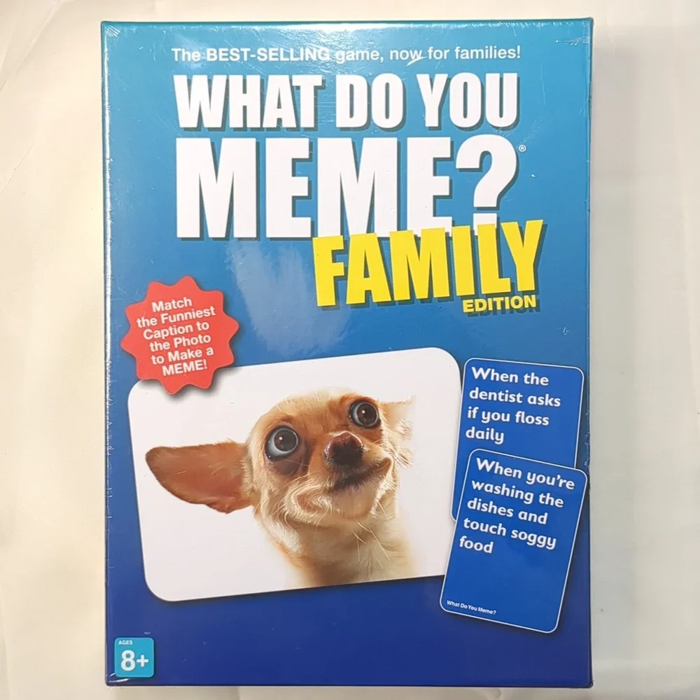 What Do You Meme? Family Edition Board Game Age 8+ Sealed